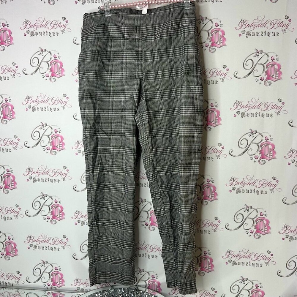 Mason damelie pants stripes grey black white Plaid Women's Pants
